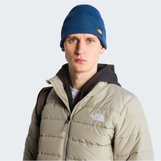 Dock Worker Recycled Beanie Unisex Căciulă Tricotată în Culoare Albastră