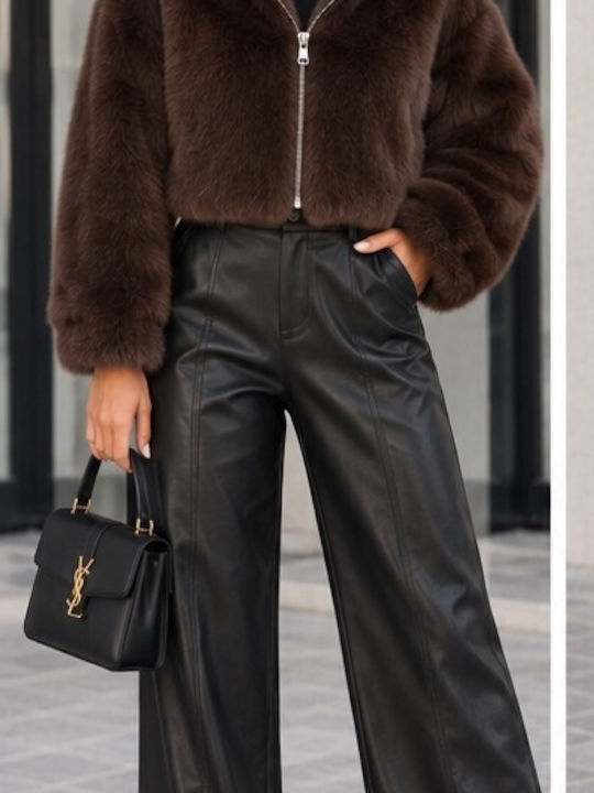 Short Women's Fur Chocolate