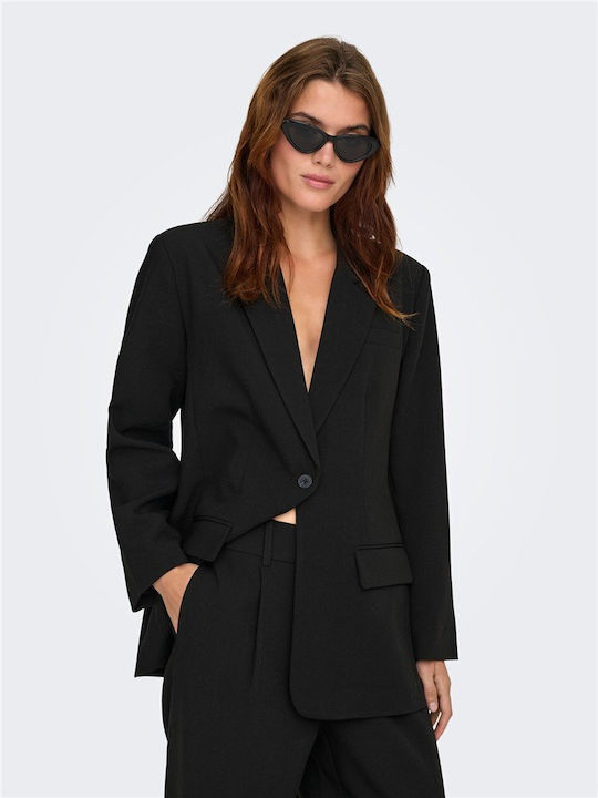 Only Long Women's Black Blazer