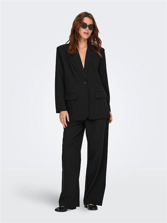 Only Long Women's Black Blazer