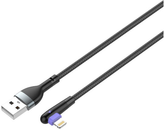 Ldnio LS561 Редовна USB 2.0 Кабел USB-C мъжки - USB-A мъжки Черен 1м