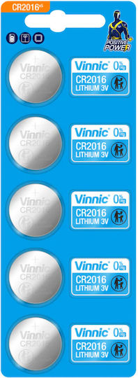Vinnic Batterie Lithium für Uhren CR2016 3V 1Stück