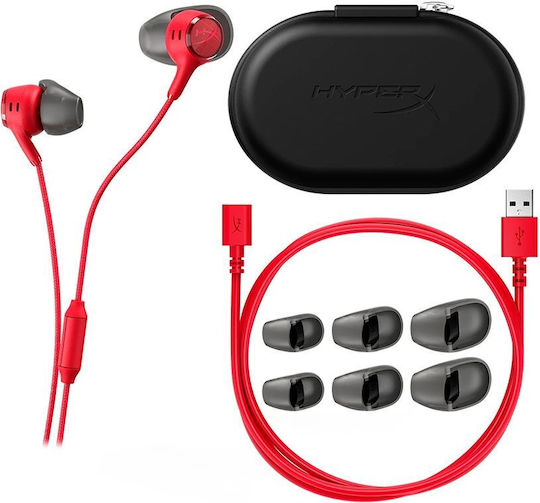 HP Cloud Earbuds III S В Ушите Гейминг Слушалки с USB Свързаност Червени за Nintendo Switch