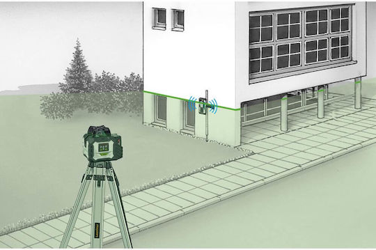 Laserliner Duraplane GMX Multi Περιστροφικό Αλφάδι Laser Πράσινης Δέσμης 18V με Εύρος Εργασίας 60m