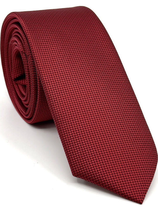 Legend Accessories Legend Σετ Ανδρικής Γραβάτας Μονόχρωμη σε Κόκκινο Χρώμα