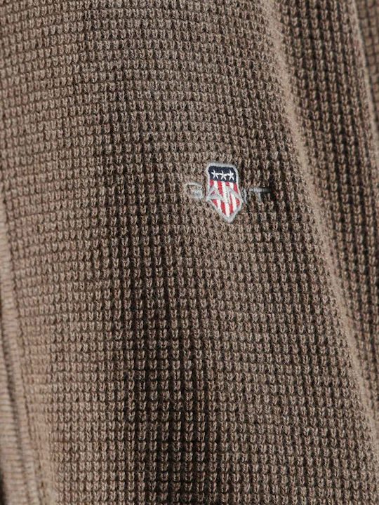 Men's Knitted Brown Cardigan