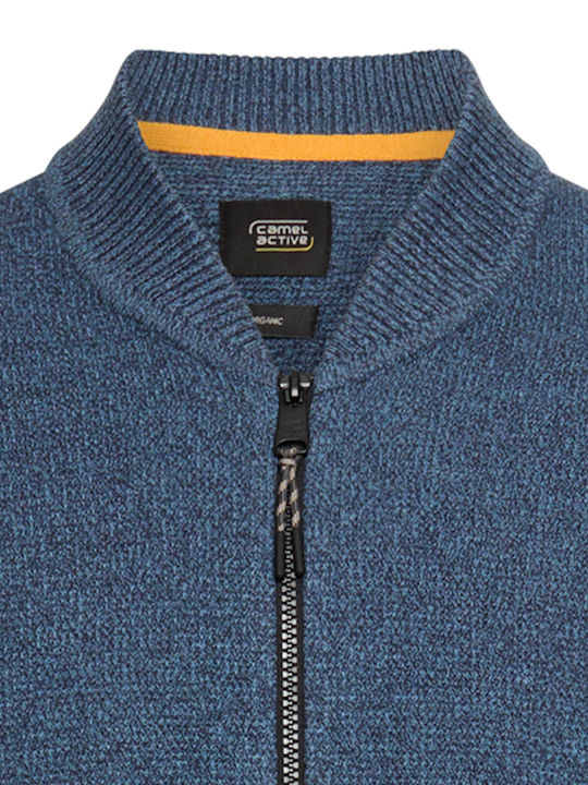 Men's Knitted Cardigan Light Blue