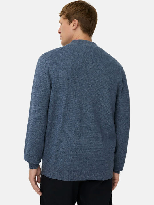 Men's Knitted Cardigan Light Blue
