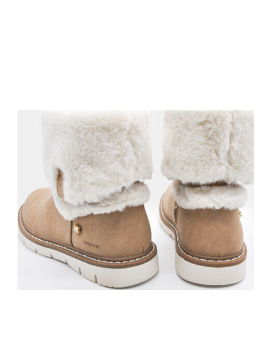 Kinderstiefel mit Reissverschluss Tabac Braun