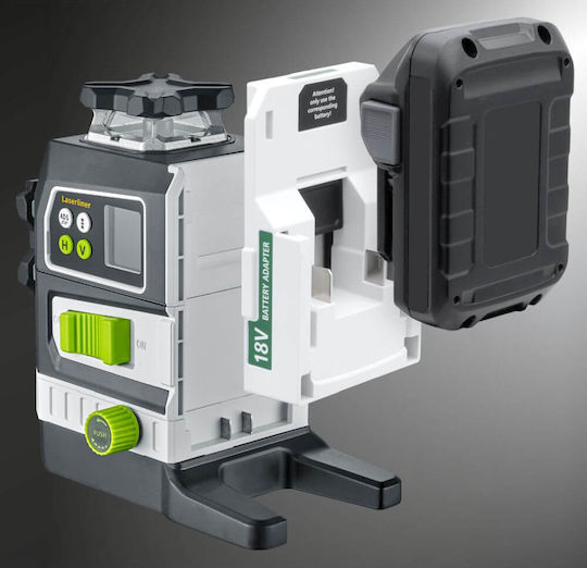 Laserliner Pro PowerPlane-Laser 3G Rotary Laser Level with Green Beam 18V with Working Range 60m