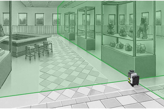 Laserliner Pro PowerPlane-Laser 3G Rotary Laser Level with Green Beam 18V with Working Range 60m