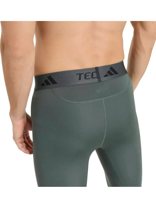 adidas Techfit Мъжки Термоизолационен Панталон Compression Зелен