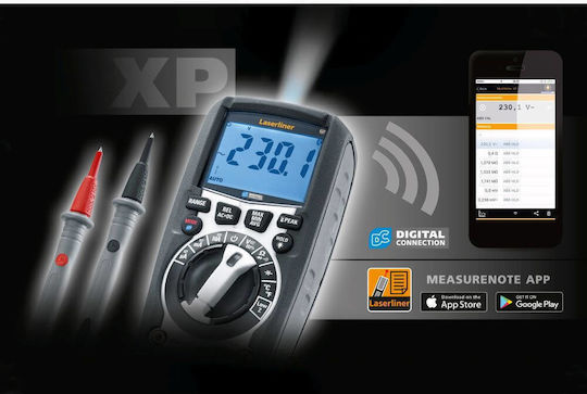 Laserliner Laserliner Digitalmultimeter mit Messung AC / DC / Widerstand / Kapazität / Temperatur