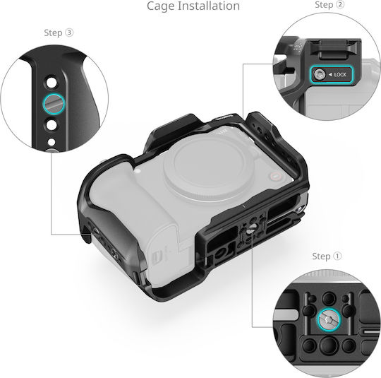 SmallRig Hawklock Schnellwechselplatte Cage Canon EOS R6 V 6372