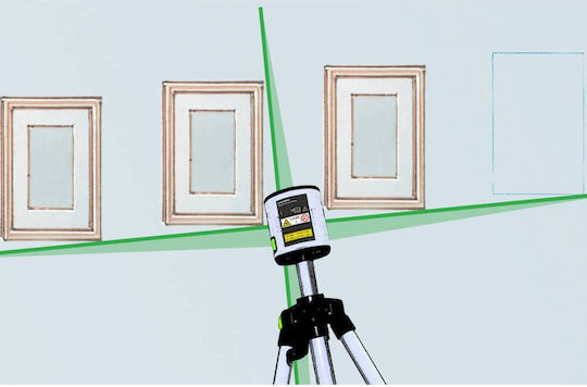Laserliner EasyCross-Laser Work Set Γραμμικό Αλφάδι Laser Πράσινης Δέσμης 1.5V με Εύρος Εργασίας 40m