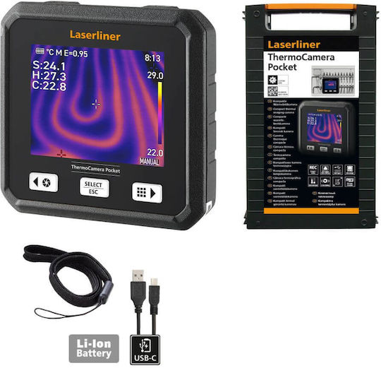 Laserliner LL-082.079A Compact Thermal Camera with 2.8" Screen for Temperatures from 20°C to 550°C