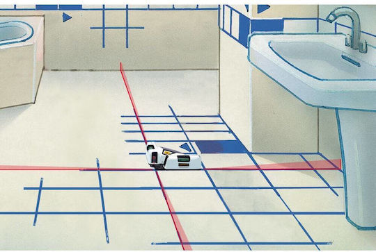 Laserliner SuperSquare-Laser 4 Line Laser Level Red Beam 1.5V with Working Range 15m