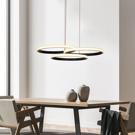 Vivalux Hanging Ceiling Light Black LED with Adjustable White Light 50x47x150cm