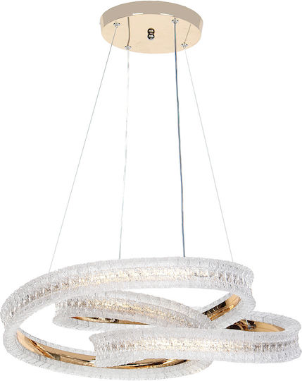 Keskor Ceiling Light Gold LED 54x54x15cm