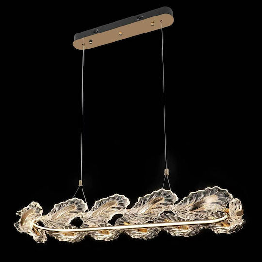 Keskor LED Κρεμαστό Φωτιστικό Χρυσό 106x36x17εκ.