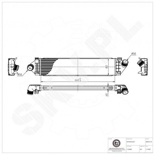 Radiator Aer Supraalimentare Ford C-Max Focus Galaxy Kuga Mondeo Volvo S60 S80 V60 V70 1429406