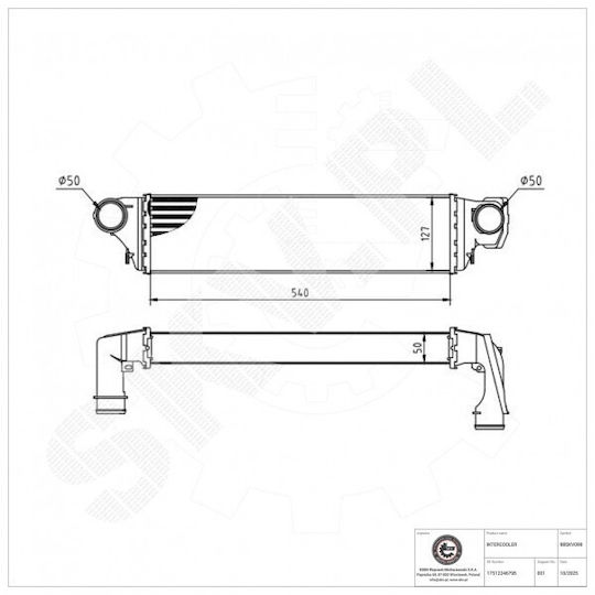Ψυγείο Αέρα Υπερπλήρωσης Bmw 3 E46 3 Touring E46 17512246795