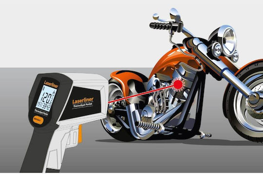 Laserliner Thermospot Infrarot- und Laserthermometer Für Temperaturen Bis 400°C Mit Verhältnis Von Abstand Zum Ziel 12:1