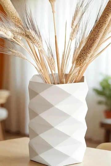 SteweHome Vază Decorativă Ecru 10x7xÎ11cm