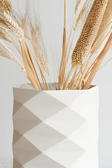 SteweHome Vază Decorativă Ecru 10x7xÎ11cm