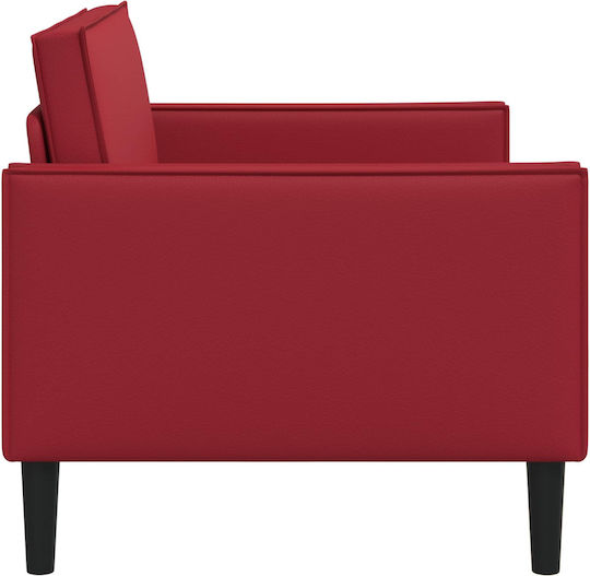Polițronă Relaxează-Te Din Piele Ecologică Burgundă 130x84x91cm