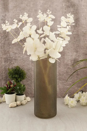 SteweHome SteweHome Dekorative Kristall Vase Grau Y30cm