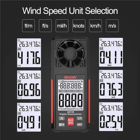 GVDA GVDA-GD155 Anemometru cu Senzor