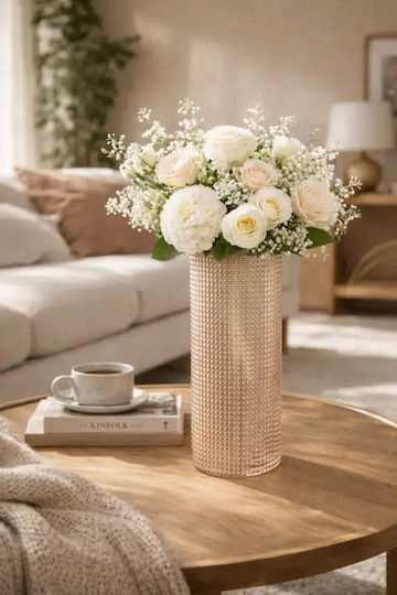 SteweHome Vază Cristal Φ10xÎ30cm