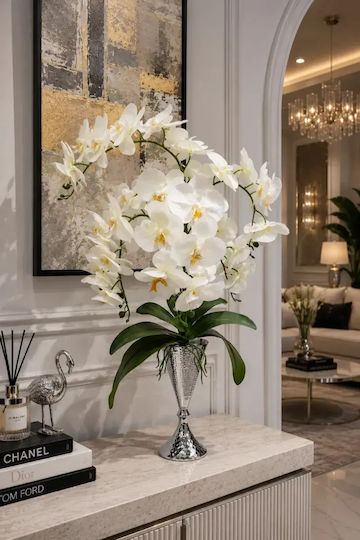 SteweHome Decorative Vase Metallic