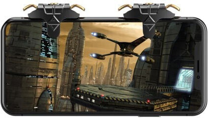Mobile Gaming Tasten 2PCS in Schwarz Farbe