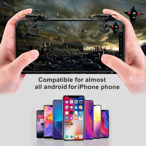 Mobile Gaming Tasten 2PCS in Schwarz Farbe