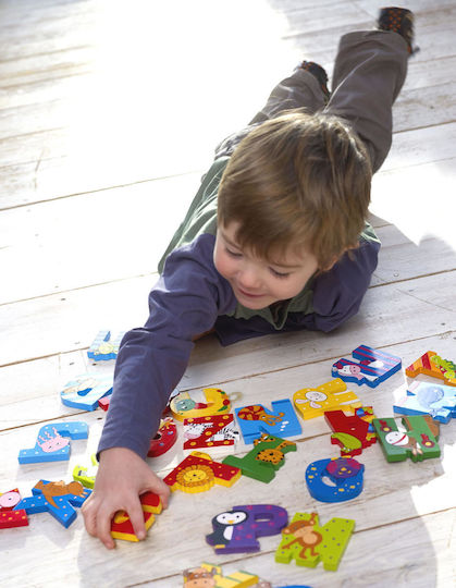 Baby Oliver Scrisoare Decorativă Portocalie Din Lemn
