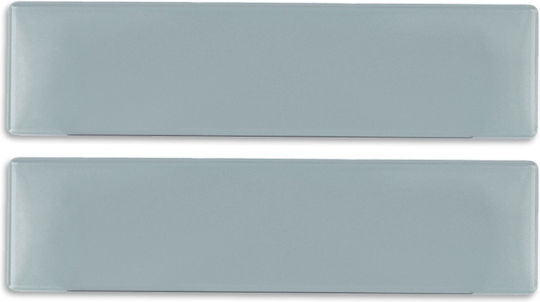 Autoline Autokennzeichenrahmen Kunststoff 52cm Schwarzer Farbton 2 Stück