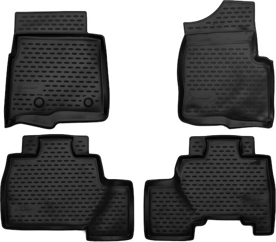 Novline Комплект Отпред И Отзад Килими За Кола 4 Бр Тип Car Mats За Ford F 150 2009-2013 Черни