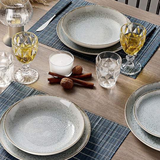 Cryspo Trio White Ceramic Dinnerware Set 40pcs