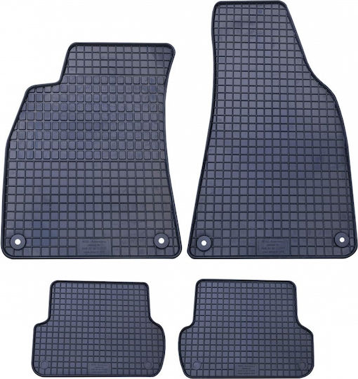 Rubber Car Mats Audi A4 B6 B7 2001-2008 Set Front and Back 4 Pieces Petex Pt-13110
