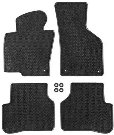 Λαστιχένια Πατάκια Geyer & Hosaja Vw Passat B6 2005-2010 Passat B7 2010-2014 Passat Cc 2008-2011 4 Τεμάχια Μαύρο 807/4c