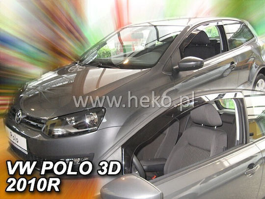 Heko Комплект Ветробрани Dark Fime за Volkswagen Поло 3D 2009-2017 2бр