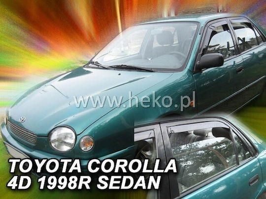 Heko Комплект Ветробрани Dark Fime за Toyota Корола E11 4D 1997-2001 4бр