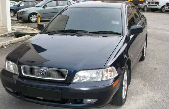 Heko Set of Windbreakers Front and Rear Car Dark Fime for Volvo S40 4pcs