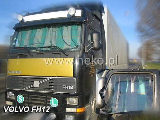 Heko Set of Windbreakers Front Trucks Dark Fime for Volvo FH 12/NH12/FH16 1993 2pcs