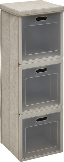 5Five Stoff Aufbewahrungsboxen mit Deckel