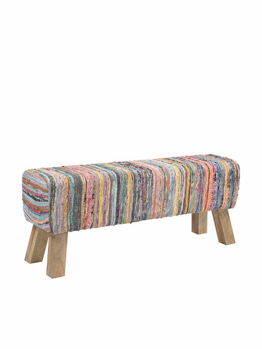 Outdoor Wooden Bench 110x30x45cm