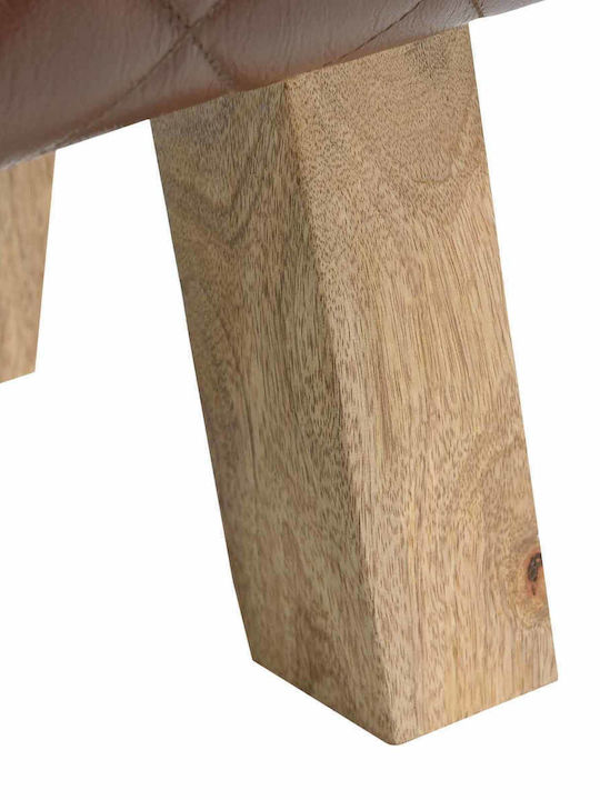 Дървена Градинска Пейка с Макси Подложки 60x30x45см