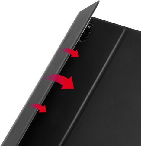 Flip Cover Din Piele Cu Tastatură În Engleză SUA Neagră (MatePad 10.4)